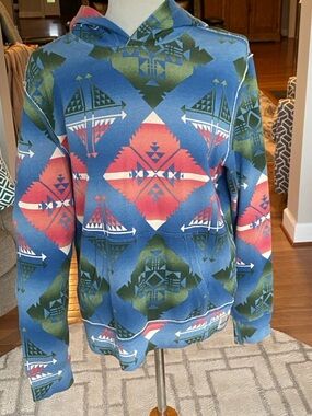 Polo Ralph Lauren boys pullover Southwestern-inspired hoodie Aztec XL(16-18)